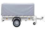 Anhänger Pkw 230×125 Garden Trailer 230 KIPP Unitrailer 750 kg mit Stützrad, Hochplane und Hochspriegel