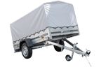 Anhänger Pkw 230×125 Garden Trailer 230 KIPP Unitrailer 750 kg mit Stützrad, Hochplane und Hochspriegel