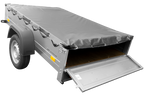 Anhänger für Pkws Garden Trailer 201 KIPP 200×125 cm 750 kg [mit Flachplane, Stützrad und Flachplaneträger]