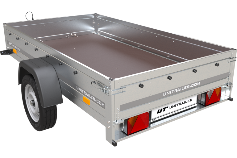 Einachsanhänger Unitrailer Garden Trailer 230 FD 230 x 125 cm mit Starrdeichsel 750 KG