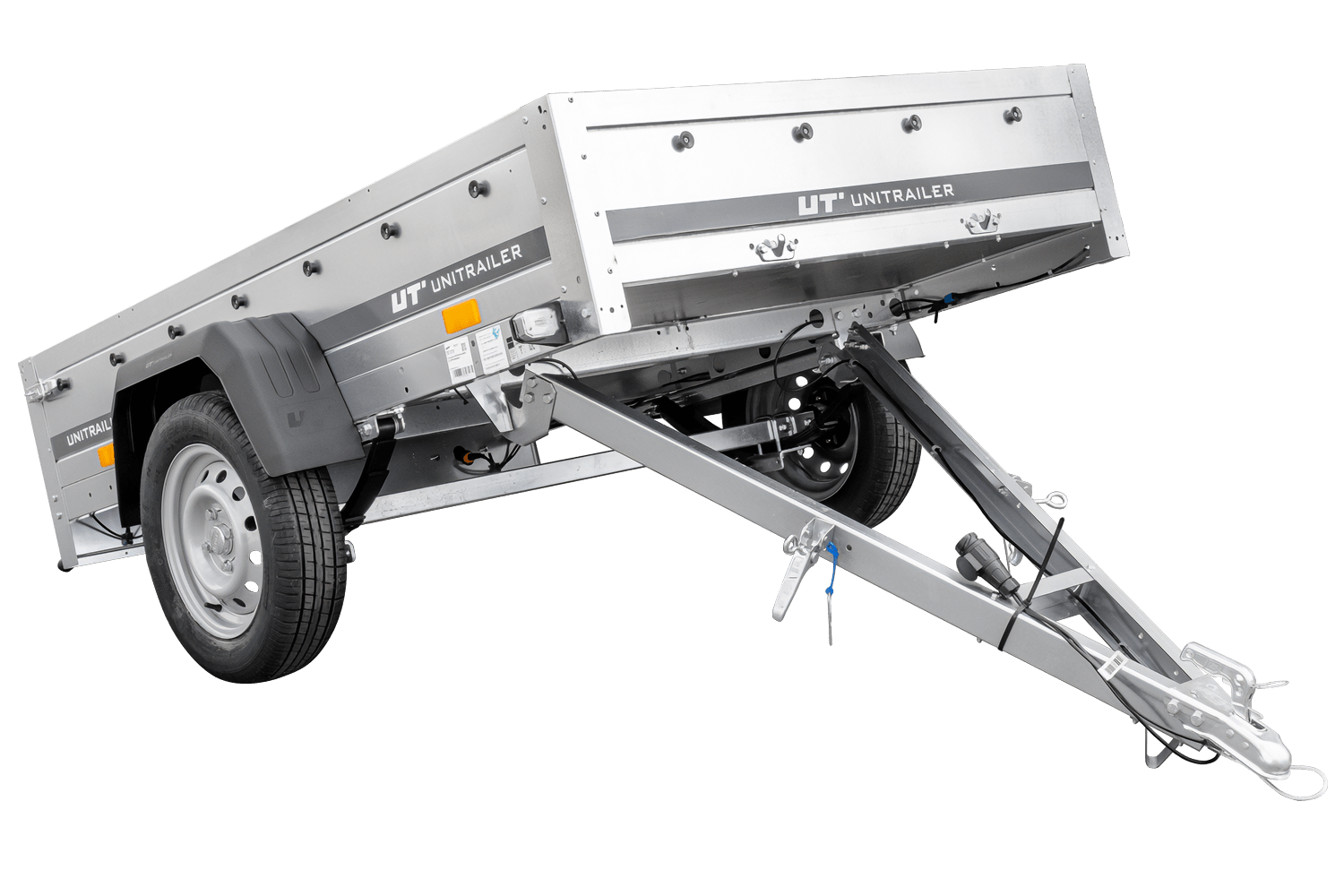 Einachsanhänger mit Blattfederung 200×125 UNITRAILER GARDEN 201/R KIPP