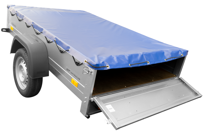 Garden Trailer 201 KIPP mit Flachplane, Stützrad und Planenträgern