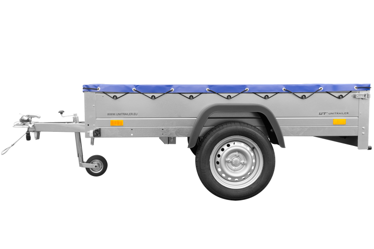 Garden Trailer 201 KIPP mit Flachplane, Stützrad und Planenträgern