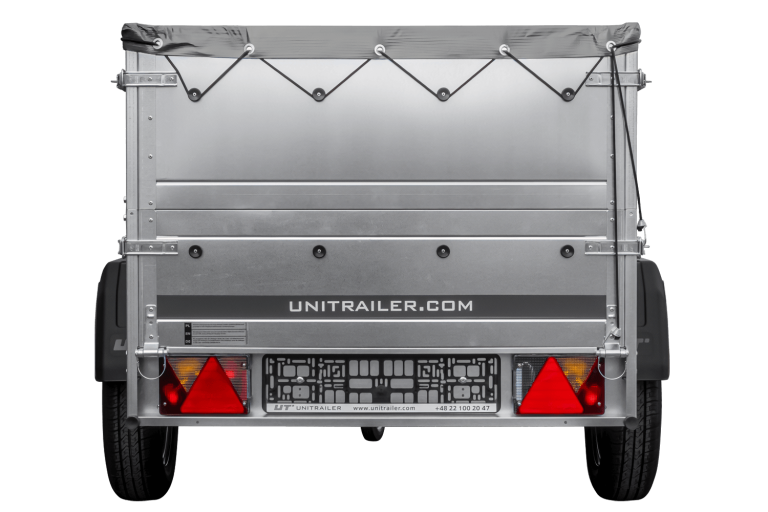 Kippbarer Pkw Anhänger GARDEN TRAILER 200 KIPP mit zusätzlichen Bordwänden, Stützrad und Flachplane