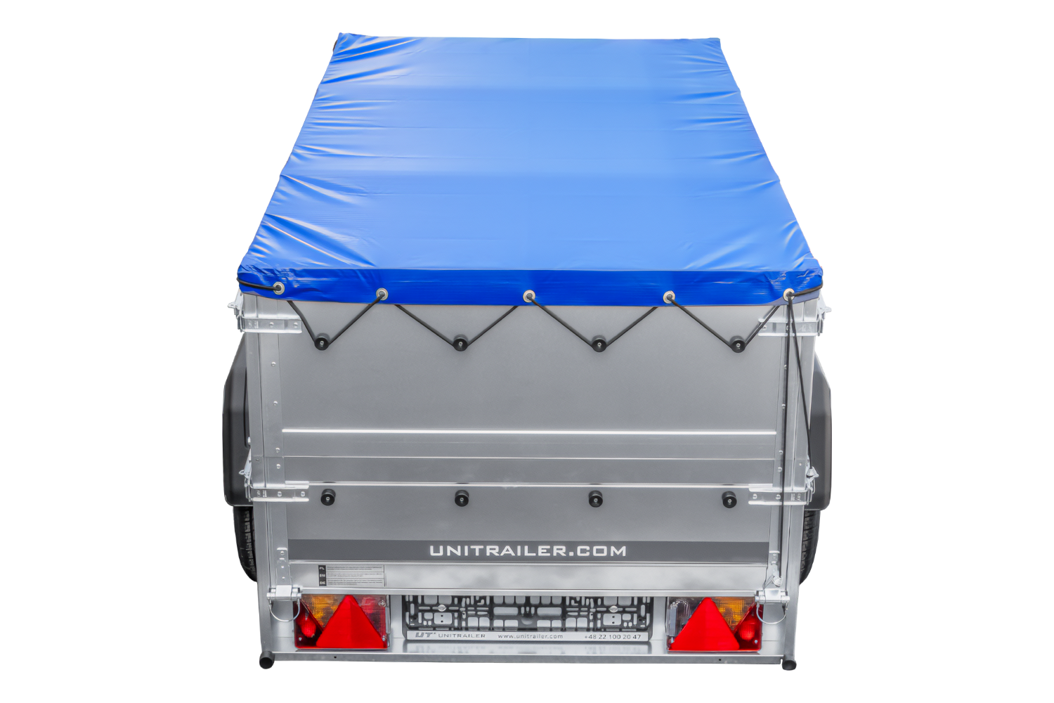 Kippbarer Pkw Anhänger GARDEN TRAILER 200 KIPP mit zusätzlichen Bordwänden, Stützrad und Flachplane