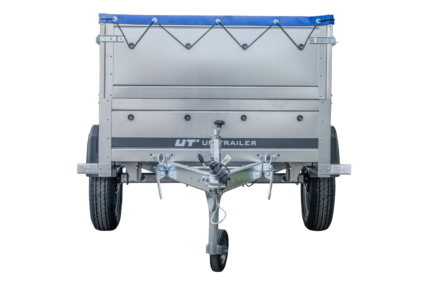 Kippbarer Pkw Anhänger GARDEN TRAILER 200 KIPP mit zusätzlichen Bordwänden, Stützrad und Flachplane